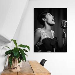 Billie Holiday Vintage Art Print - Framed Or Rolled Canvas - thumbnail 2