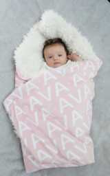 Personalized Baby Blanket Faux Fur Minky Lovey Name Blanket Baby Gift Cloud Llama Grey Newborn Plush Photo Prop Toddler Child - thumbnail 1