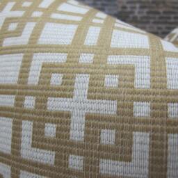 Designer Pillow Cover, Gtlsg, Jacquard, Honey - thumbnail 2