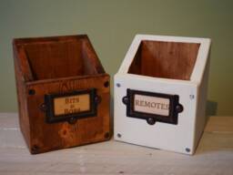 Remote Controll Holder Tv Tidy Wooden Bits & Bobbs Storge - thumbnail 1