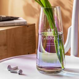 Personalised Vase For Flower Engraved Glass Mothers Day Gifts Mum Grandma Women Custom Vases Gift - thumbnail 2