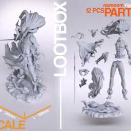 Hollow Ichigo 3D Printed Figure 110 Scale - thumbnail 2