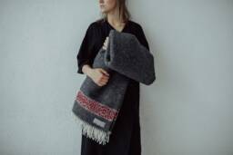 Handmade Wool Throw Blanket, Latvian Nordic Design