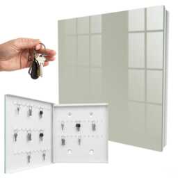 Warm Gray Key Cabinet For Home, Industrial Box, Minimalist Backgrounds & Patterns, Lovers Of Minimalism Peace - thumbnail 2