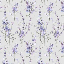 Voyage - Seville Violet/stone Beautiful Japanese Cherry Blossom Cushion Cover Handmade Throw Pillow Designer Home Decor - thumbnail 3