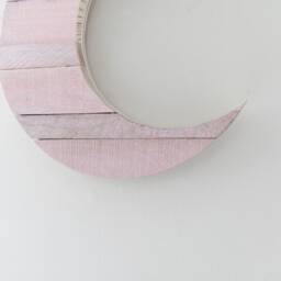 Pink Moon, Moon Wall Decor, Celestial Nursery Baby Girl Gift - thumbnail 3