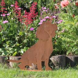 Rusty Metal Working Cocker Spaniel Life Size Dog Gift, Outdoor & Garden Decoration - thumbnail 1
