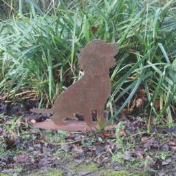 Rusty Metal Working Cocker Spaniel Life Size Dog Gift, Outdoor & Garden Decoration - thumbnail 4
