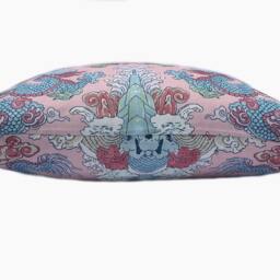 Schumacher Magic Mountain Dragon Blush Cushion Cover Pillow Double Sided - thumbnail 2