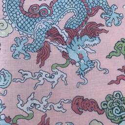Schumacher Magic Mountain Dragon Blush Cushion Cover Pillow Double Sided - thumbnail 3