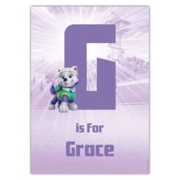 Paw Patrol Print - Everest Letter & Name Personalised Poster Wall Art - thumbnail 3