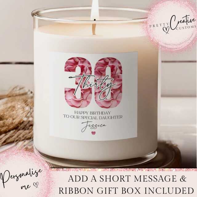 30Th Birthday Scented Candle, Making The World A Better Place Since 1996, Happy Birthday, 30S, Gift, 1996 Birthday Gift - image 1