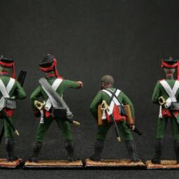 Hand Painted Tin Soldier Set Napoleonic Artillery, 1812, 54mm - 5 Pcs - thumbnail 3