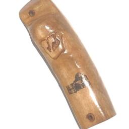 Luxury Mezuzah Case, Rachel Tomb Israeli Handmade Judaica Art Olive Wood Tree M88 - thumbnail 2