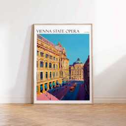 Vienna State Opera Poster Austria Travel Art Print - thumbnail 2