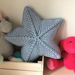 Star Pillow Crochet Knitting Star Poduszka Gwiazda - thumbnail 3