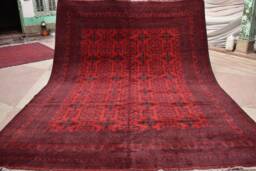 13.0 X 10.0 Ft, Beautiful Handmade Afghan Turkoman Oriental Rug 10X13 Turkmen Khal Mohammadi Area Carpet, Large Rug - thumbnail 1