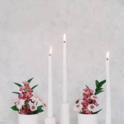 x-Large Minimalist Concrete Taper Candle Holder - thumbnail 4