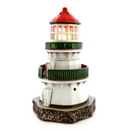 Point Reyes Ceramic Lighthouse, Original Handmade Gift, Candle Holder, California Pacific Ocean, Miniature Marine Gift, & Pottery - thumbnail 3