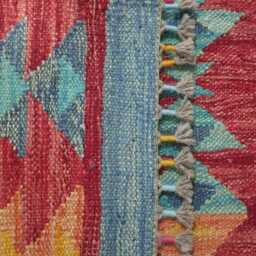 Minimalist Scandinavian Runner, Handmade Artisan Afghan Turkish Persian Swedish Style Flatweave Natural Wool Kilim Runner Rug 200x63 cm - thumbnail 3