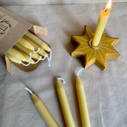Beeswax Celebration Candles - Sustainably Harvested, Fits Grimm's Rings - thumbnail 3