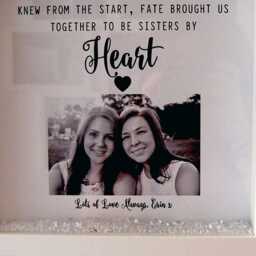 Personalised Framed Print - We Weren't Sisters By Birth Gift Friends Stepsisters Best Friend Birthday Christmas Keepsake - thumbnail 2