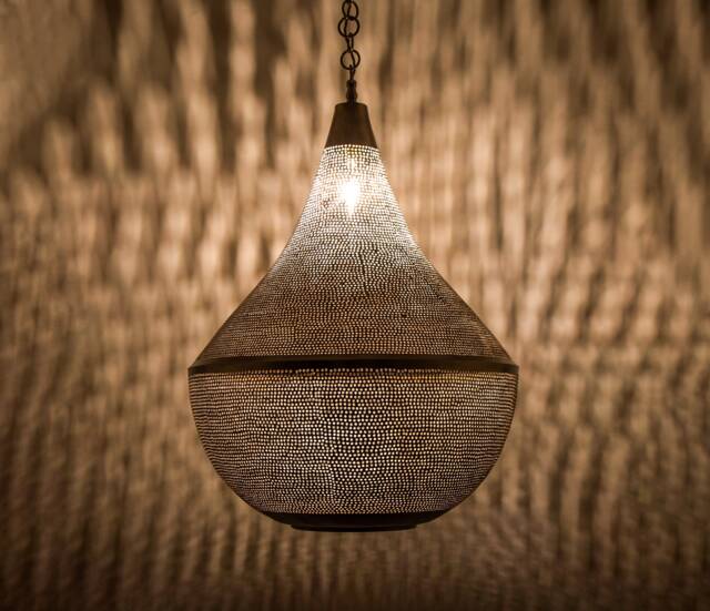Moroccan Hanging Chandelier, Pendant Light, Brass Pendant Brass Light, Light Fixtures, Moroccan Lantern - image 1
