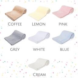 Personalised Baby Waffle Wrap, Swaddle, Cover - Choose Colour, Font, & Embroidery Colour Soft Fabric - thumbnail 2