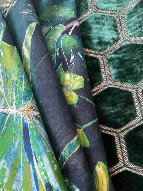 Arjuna Leaf Viridian Pillow Cover in Designers Guild 2018 Collection - image 1