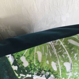 Arjuna Leaf Viridian Pillow Cover in Designers Guild 2018 Collection - thumbnail 3