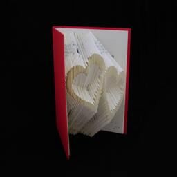Double Heart ... Logos & Emblems Folded-Book Art Sculpture - thumbnail 4