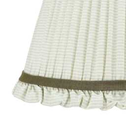 Green Striped Lampshade With Frill - thumbnail 2