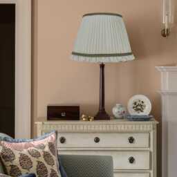 Green Striped Lampshade With Frill - thumbnail 4