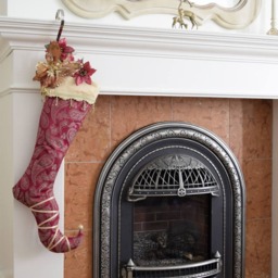 Christmas Elf Stocking Dame Guenievre Pink Gold Luxurious Winter Decoration Holidays Decor - thumbnail 3