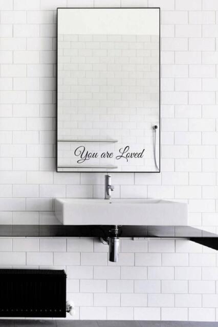 You Are Loved Mirror Decal/sticker Wall Vinyl Art Good Gift Idea - image 1