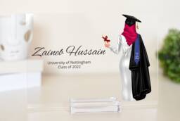 Muslim Graduation Gift For Her - Personalised Islamic Hijab Graduation, Announcement - thumbnail 1