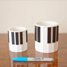 Piano Keys Planter 3D Printed Pen & Pencil Holder - Musician Gift - thumbnail 4