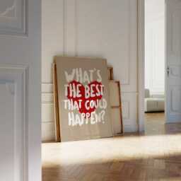 What's The Best That Could Happen Print, Happen, Positivity, Positive Quotes, Family Quote, Art Print - thumbnail 2