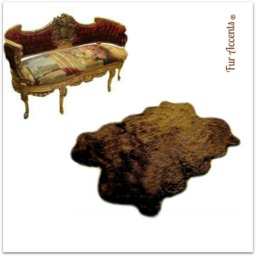 Faux Fur Area Rug - Icelandic Sheepskin Style, Handmade Throw - thumbnail 2