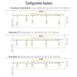 Asterism Light Fixture 5 Bulbs Black Scandinavian Pendant Ceiling For Living Room Minimalist Design Modern Chandelier - thumbnail 4