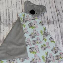 Koala Lovey, Baby Blanket, Personalized Cuddle Security New Gift - thumbnail 2