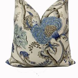 Scalamandre Pondicherry Delft Cushion Cover Pillow Double Sided - thumbnail 2