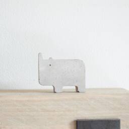 Handmade Concrete Safari Animal Figures Nursery Shelf Decor - thumbnail 3