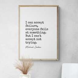 Basketball Quote Typewriter Prints, Sport Lover Gift Set Of 6 Prints - thumbnail 3