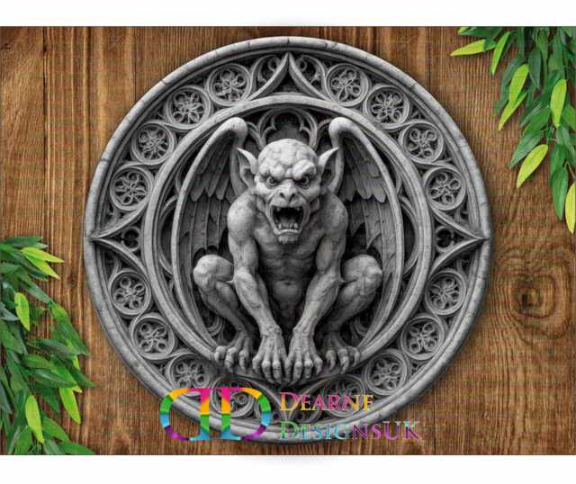 Gargoyle Sign, Garden Ornament, Metal Wall Art, D??cor, Gardener Gift, Outdoor Decoration - image 1
