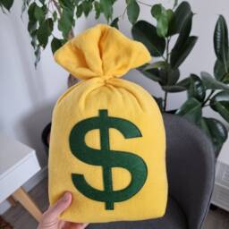 Money Bag Emoji Pillow - Cushion With Dolar Sign Bag Money Birthday Present Gift For Friends - Softdecor - thumbnail 2