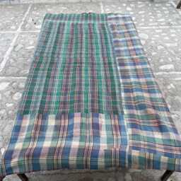 Artisan Cotton Kantha Quilt Reversible Patchwork Block Print Decorative Throw - thumbnail 4
