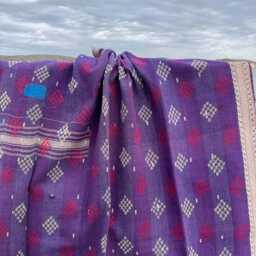 Artisan Cotton Kantha Quilt Reversible Patchwork Block Print Decorative Throw - thumbnail 2