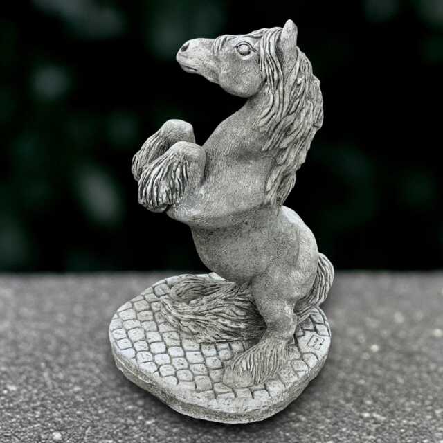 Majestic Stallion Statue Stone Horse Sculpture Powerful Equine Decoration Outdoor Garden Figure Handmade Ornament Yard Art - image 1