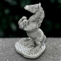 Majestic Stallion Statue Stone Horse Sculpture Powerful Equine Decoration Outdoor Garden Figure Handmade Ornament Yard Art - thumbnail 1